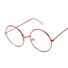 Load image into Gallery viewer, Vintage Round Glasses Clear Lens Gold Round Metal Frame Glasses Optical Men Women Eyeglass Frame Fake Glasses