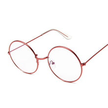 Load image into Gallery viewer, Vintage Round Glasses Clear Lens  Gold Round Metal Frame Glasses Optical Men Women Eyeglass Frame Fake Glasses