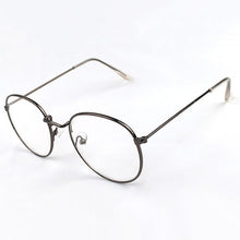 Carica l&#39;immagine nel visualizzatore di Gallery, Vintage Round Glasses Clear Lens Gold Round Metal Frame Glasses Optical Men Women Eyeglass Frame Fake Glasses