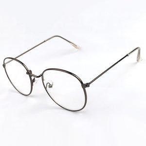 Vintage Round Glasses Clear Lens Gold Round Metal Frame Glasses Optical Men Women Eyeglass Frame Fake Glasses