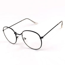 Carica l&#39;immagine nel visualizzatore di Gallery, Vintage Round Glasses Clear Lens Gold Round Metal Frame Glasses Optical Men Women Eyeglass Frame Fake Glasses