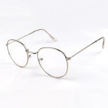 Carica l&#39;immagine nel visualizzatore di Gallery, Vintage Round Glasses Clear Lens Gold Round Metal Frame Glasses Optical Men Women Eyeglass Frame Fake Glasses