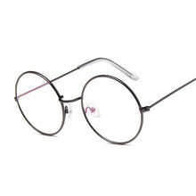 Load image into Gallery viewer, Vintage Round Glasses For Women Metal Frame Unisex Retro Black Circle Optical Eyeglasses Transparent Lens Bookworm Eyewear