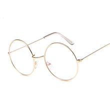 Load image into Gallery viewer, Vintage Round Glasses For Women Metal Frame Unisex Retro Black Circle Optical Eyeglasses Transparent Lens Bookworm Eyewear