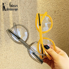 Load image into Gallery viewer, Vintage Round Glasses Frame For Womens Men Women Oversized Eyewears Large Jelly Clear Lens Optical Spectacle Frames