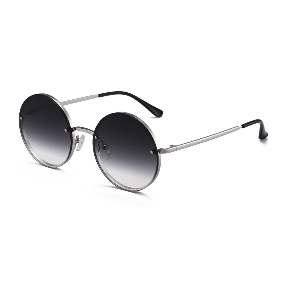 Vintage Round Men Women Sunglasses Metal Frame Retro Fishing Driving Shades UV400