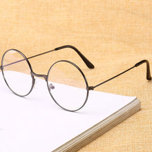 Load image into Gallery viewer, Vintage Round Metal Frame  Personality College Style Clear Lens Eye Glasses Frames blue-light eye protection mobile phone game