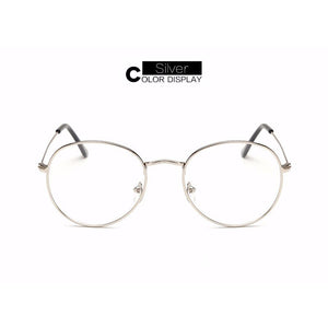 Occhiali da vista rotondi vintage in metallo con montatura per occhiali da uomo/donne ovali trasparenti con montatura per occhiali nera/argento/oro/marrone/grigio 