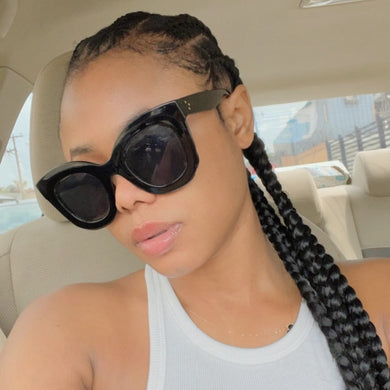 Vintage Round Oversized sunglasses women brand designer retro cat eye sun glasses Female Eyewear UV400 Oculos De Sol