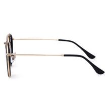 Load image into Gallery viewer, Vintage Round Polarized Sunglasses Men Women Double Bridge Metal Frame Sunglasses Driving UV400