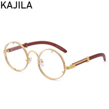 Load image into Gallery viewer, Vintage Round Punk Sunglasses Men 2023 Steampunk Sun Glasses For Women With A Box Rimless Sunglass Zonnebril Heren
