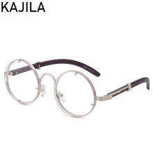 Load image into Gallery viewer, Vintage Round Punk Sunglasses Men 2023 Steampunk Sun Glasses For Women With A Box Rimless Sunglass Zonnebril Heren
