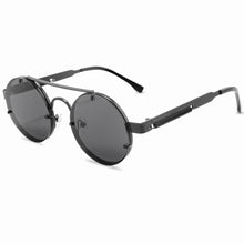Load image into Gallery viewer, Vintage Round Sreampunk Sunglasses Women Men Brand Metal Sun Glasses Ladies UV400 Steam Punk Design Sunglass Male Female