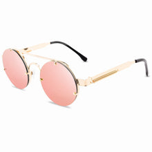 Load image into Gallery viewer, Vintage Round Sreampunk Sunglasses Women Men Brand Metal Sun Glasses Ladies UV400 Steam Punk Design Sunglass Male Female