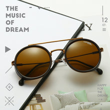 Load image into Gallery viewer, Vintage Round Steam Punk Sunglasses Men Women With Case Brand Retro Classic Driving Fishing Eye Sun Glasses gafas de sol hombre