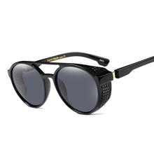 Load image into Gallery viewer, Vintage Round Steampunk Sunglasses Men Brand Designer Classic Goggles Car Driving Sun Glasses Oculos masculino Male UV400