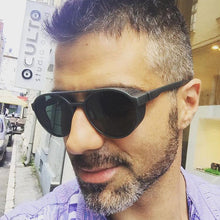Load image into Gallery viewer, Vintage Round Steampunk Sunglasses Men Brand Designer Classic Goggles Car Driving Sun Glasses Oculos masculino Male UV400