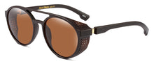 Load image into Gallery viewer, Vintage Round Steampunk Sunglasses Men Brand Designer Classic Goggles Car Driving Sun Glasses Oculos masculino Male UV400