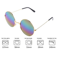 Load image into Gallery viewer, Vintage Round Sun Glasses Candy Vintage Round Mirror Sunglasses UV 400 Drop Shipping