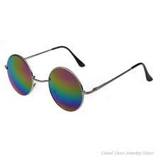 Load image into Gallery viewer, Vintage Round Sun Glasses Candy Vintage Round Mirror Sunglasses UV 400 F17 21