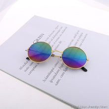 Load image into Gallery viewer, Vintage Round Sun Glasses Candy Vintage Round Mirror Sunglasses UV 400 F17 21