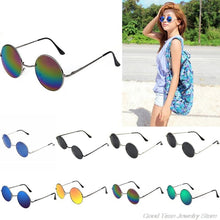 Load image into Gallery viewer, Vintage Round Sun Glasses Candy Vintage Round Mirror Sunglasses UV 400 F17 21