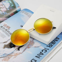 Load image into Gallery viewer, Vintage Round Sun Glasses Candy Vintage Round Mirror Sunglasses UV 400