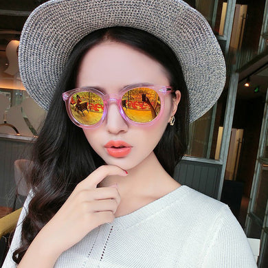 Vintage Round Sunglasses Female Sun Glasses For Women Eyewear Brand Designer Points Sun Oculos Woman UV400 Shades Gradient Lens