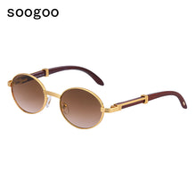 Load image into Gallery viewer, Vintage Round Sunglasses Men  Classic Vintage Sun Glasses  Women  Brand Designer Eyewear Oчки Lunettes UV400