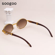 Load image into Gallery viewer, Vintage Round Sunglasses Men  Classic Vintage Sun Glasses  Women  Brand Designer Eyewear Oчки Lunettes UV400