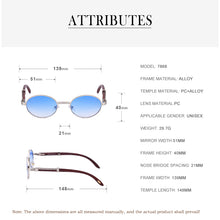 Load image into Gallery viewer, Vintage Round Sunglasses Men  Classic Vintage Sun Glasses  Women  Brand Designer Eyewear Oчки Lunettes UV400