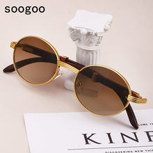 Load image into Gallery viewer, Vintage Round Sunglasses Men  Classic Vintage Sun Glasses  Women  Brand Designer Eyewear Oчки Lunettes UV400