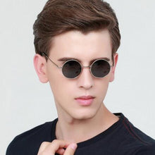 Carica l'immagine nel visualizzatore di Gallery, Vintage Round Sunglasses Metal Full Rim Outdoor Sun Glasses Men Women Rx able Anti UV400