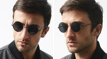 Carica l'immagine nel visualizzatore di Gallery, Vintage Round Sunglasses Metal Full Rim Outdoor Sun Glasses Men Women Rx able Anti UV400