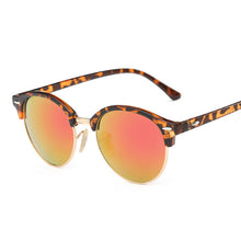 Load image into Gallery viewer, Vintage Round Sunglasses Women Brand Designer Retro Classic Sun Glasses Female Metal Half Frame Ladies Black Driving Eyewear