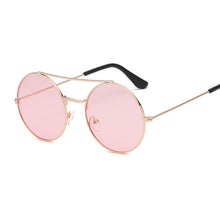 Load image into Gallery viewer, Vintage Round Sunglasses Women Brand Designer Sun Glasses Female Shades Small Pink Lens Glasses UV400 Eyewear