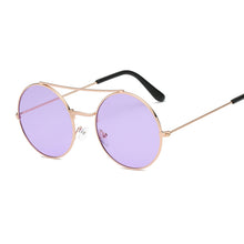 Load image into Gallery viewer, Vintage Round Sunglasses Women Brand Designer Sun Glasses Female Shades Small Pink Lens Glasses UV400 Eyewear