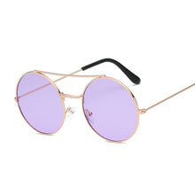 Load image into Gallery viewer, Vintage Round Sunglasses Women Brand Designer Sun Glasses Female Shades Small Pink Lens Glasses UV400 Eyewear