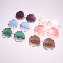 Load image into Gallery viewer, Vintage Round Sunglasses Women Men Punk Oversized Sun Glasses Gradient Shades Women UV400 Retro Ladies Eyewear Oculos Escuros