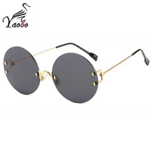 Load image into Gallery viewer, Vintage Round Sunglasses Women Ocean Color Lens Mirror Sun Glasses Female Brand Design Metal Frame Circle Glasses Modis Oculos