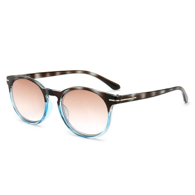 Occhiali da sole rotondi vintage da donna Occhiali da sole a specchio con lenti color oceano Occhiali da sole circolari con montatura in metallo dal design femminile