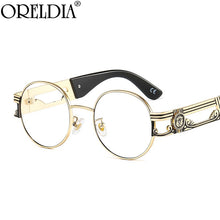 Load image into Gallery viewer, Vintage Round Sunglasses Women Retro Punk Metal Frames Sun Glasses Sunshade Eyewear Men  Brand Big Frame Eyeglasses UV400