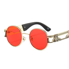 Load image into Gallery viewer, Vintage Round Sunglasses Women Retro Punk Metal Frames Sun Glasses Sunshade Eyewear Men  Brand Big Frame Eyeglasses UV400