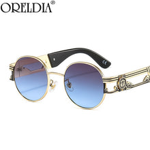 Load image into Gallery viewer, Vintage Round Sunglasses Women Retro Punk Metal Frames Sun Glasses Sunshade Eyewear Men  Brand Big Frame Eyeglasses UV400