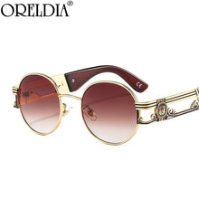 Load image into Gallery viewer, Vintage Round Sunglasses Women Retro Punk Metal Frames Sun Glasses Sunshade Eyewear Men  Brand Big Frame Eyeglasses UV400
