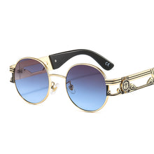 Load image into Gallery viewer, Vintage Round Sunglasses Women Retro Punk Metal Frames Sun Glasses Sunshade Eyewear Men  Brand Big Frame Eyeglasses UV400
