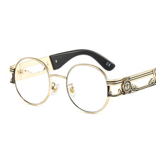 Load image into Gallery viewer, Vintage Round Sunglasses Women Retro Punk Metal Frames Sun Glasses Sunshade Eyewear Men  Brand Big Frame Eyeglasses UV400
