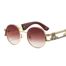 Load image into Gallery viewer, Vintage Round Sunglasses Women Retro Punk Metal Frames Sun Glasses Sunshade Eyewear Men  Brand Big Frame Eyeglasses UV400