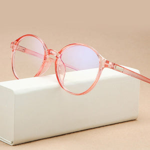 Vintage Round Women Eyeglasses Frame Brand Design Classic Anti-blue Eye Glasses  Men Prescription Glasses Optical Glasses Frame
