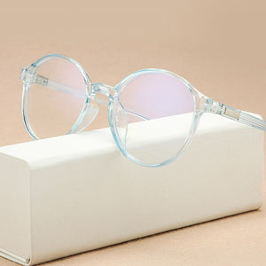 Vintage Round Women Eyeglasses Frame Brand Design Classic Anti-blue Eye Glasses  Men Prescription Glasses Optical Glasses Frame